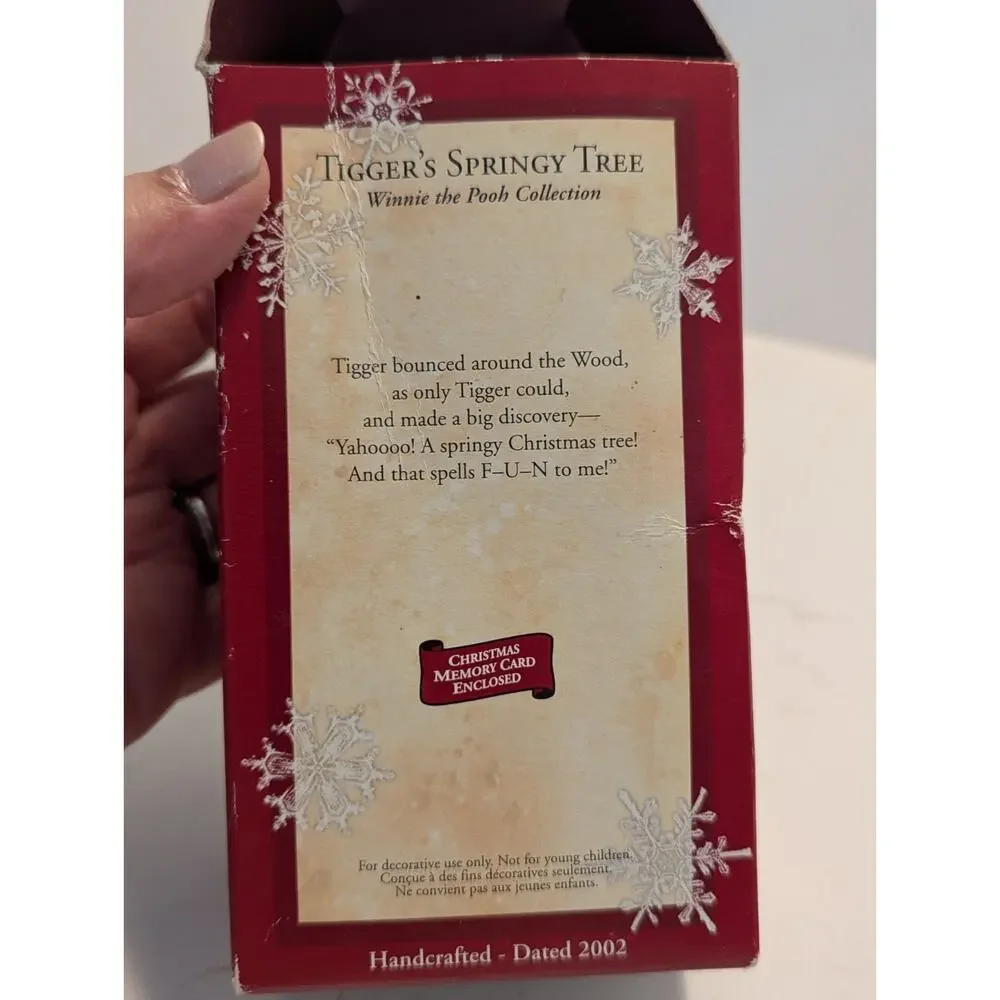 Hallmark Keepsake Tigger's Springy Tree Winnie The Pooh Christmas Ornament 2002